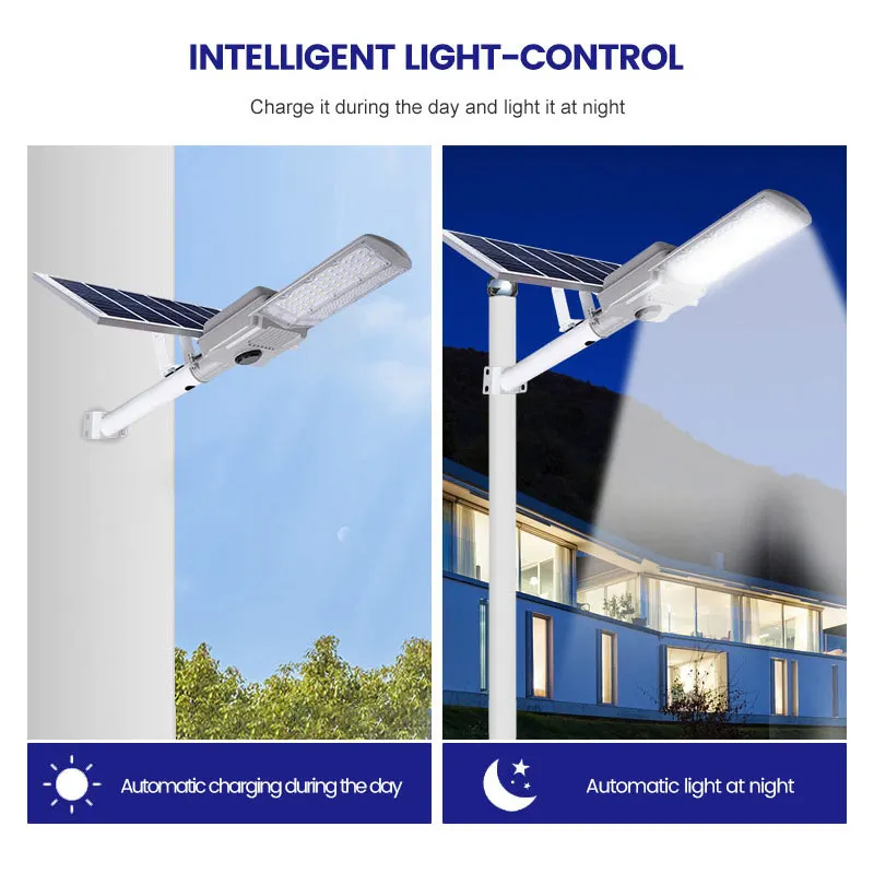 Shinyland Outdoor High Lumen Ip65 Waterproof  Garden Highway Lighting 100w 150w Split Led Solar Street Light