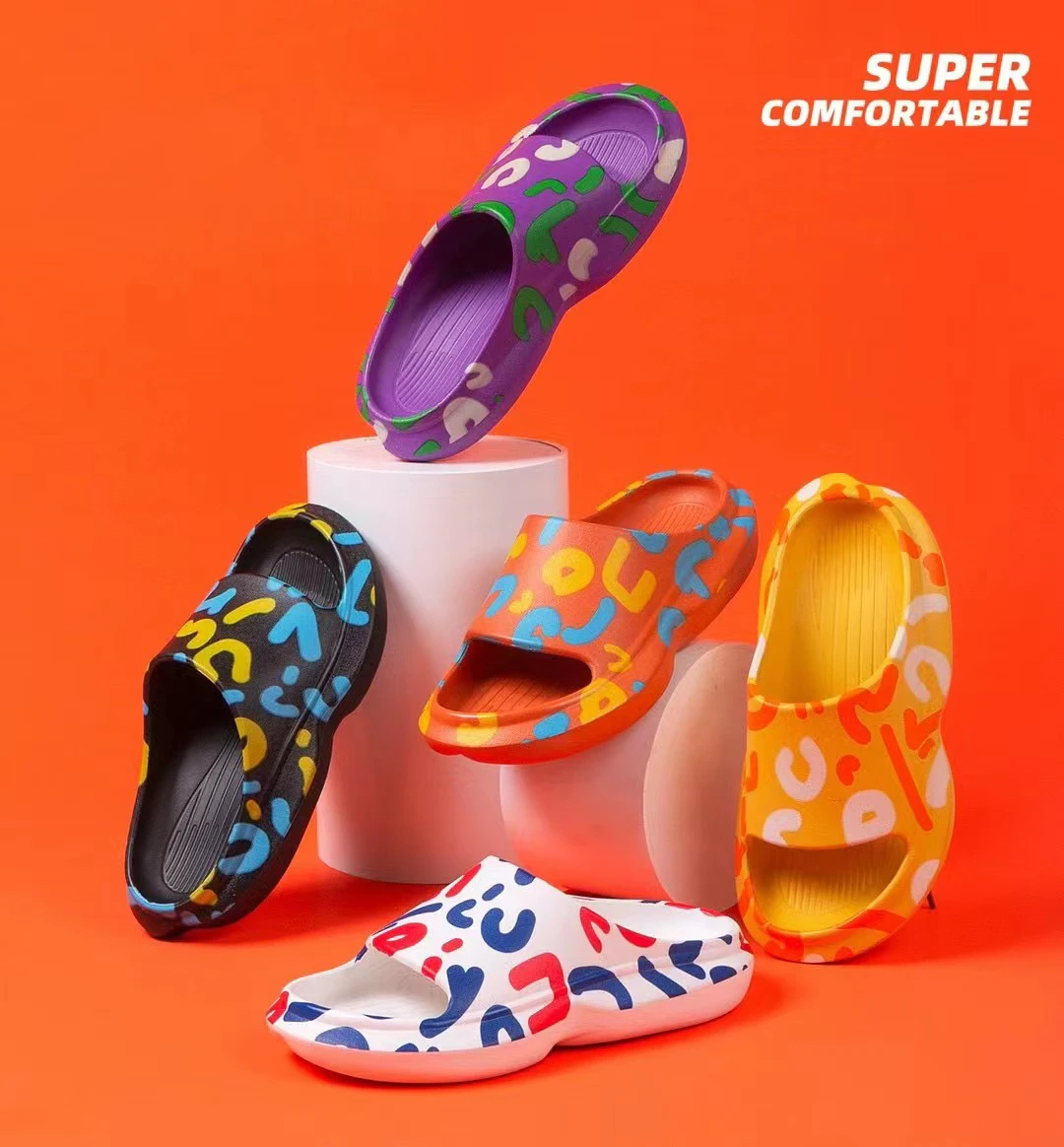 Slide Slippers Wholesale Custom Logo Printing Slippers Sandals Men Sliders