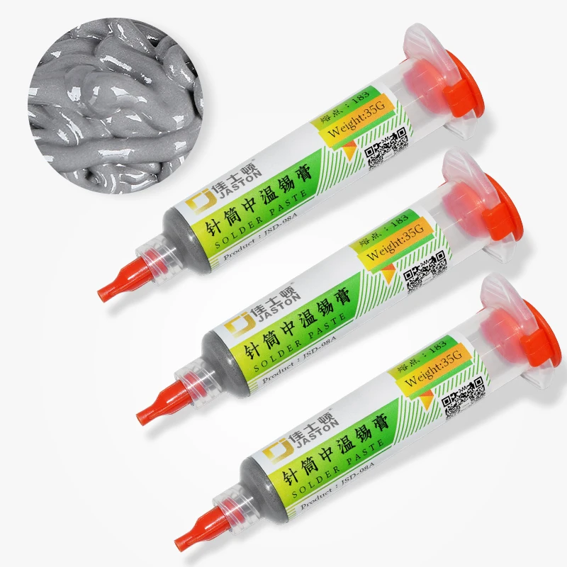 Паяльная паста средней температуры для ремонта микросхем мобильных телефонов, паяльная паста для материнских плат, компонентов sn63pb37 BGA Оловянная паста 35 г