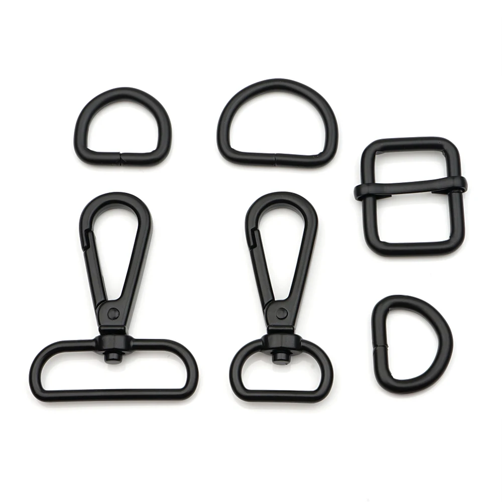High Quality Bag Accessories Custom Metal Swivel Spring Snap Hook for Handbag, Black Metal Hook Snaps Buckle for Strap Backpack