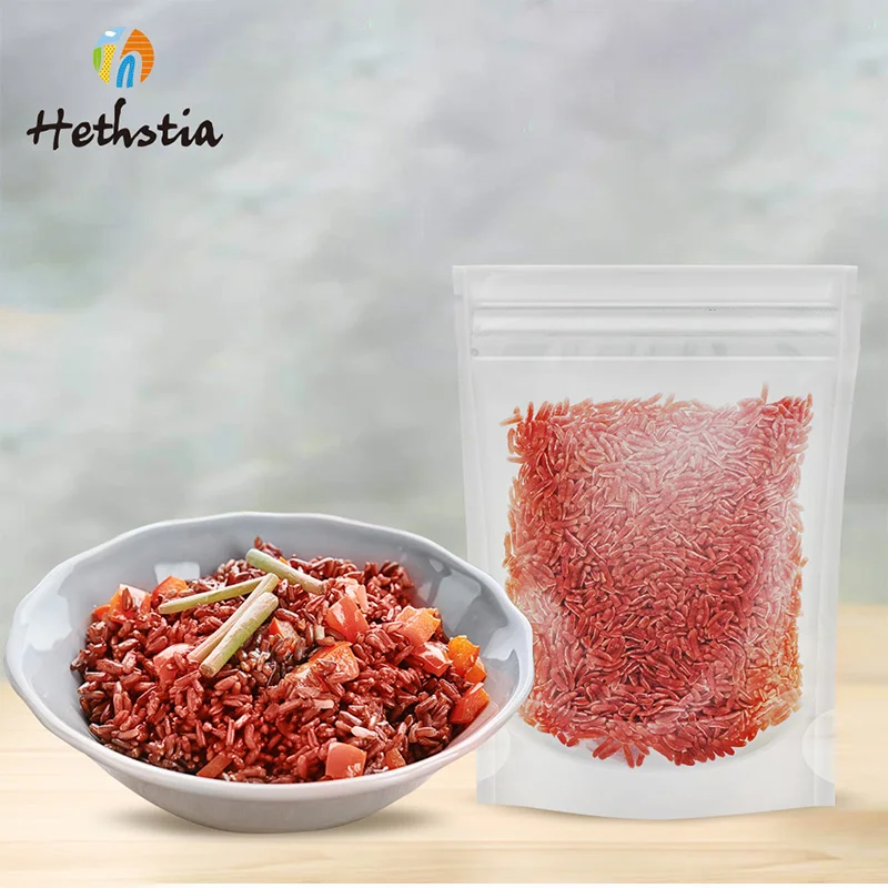 Wholesale Ready To Eat Halal Vegan Food Gluten Free Low Carb Shirataki Dried Konjac Red Rice With Dietary Fiber