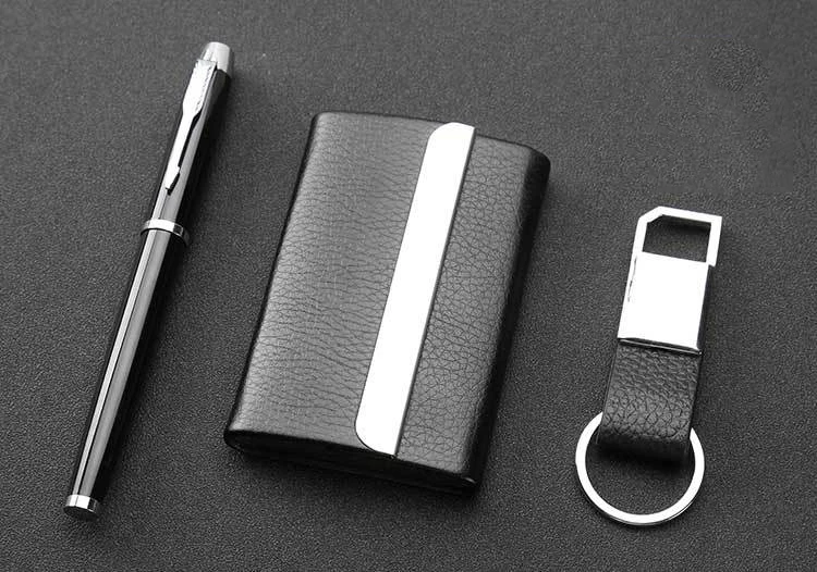 mens custom gift card holder business card holder engraved gift