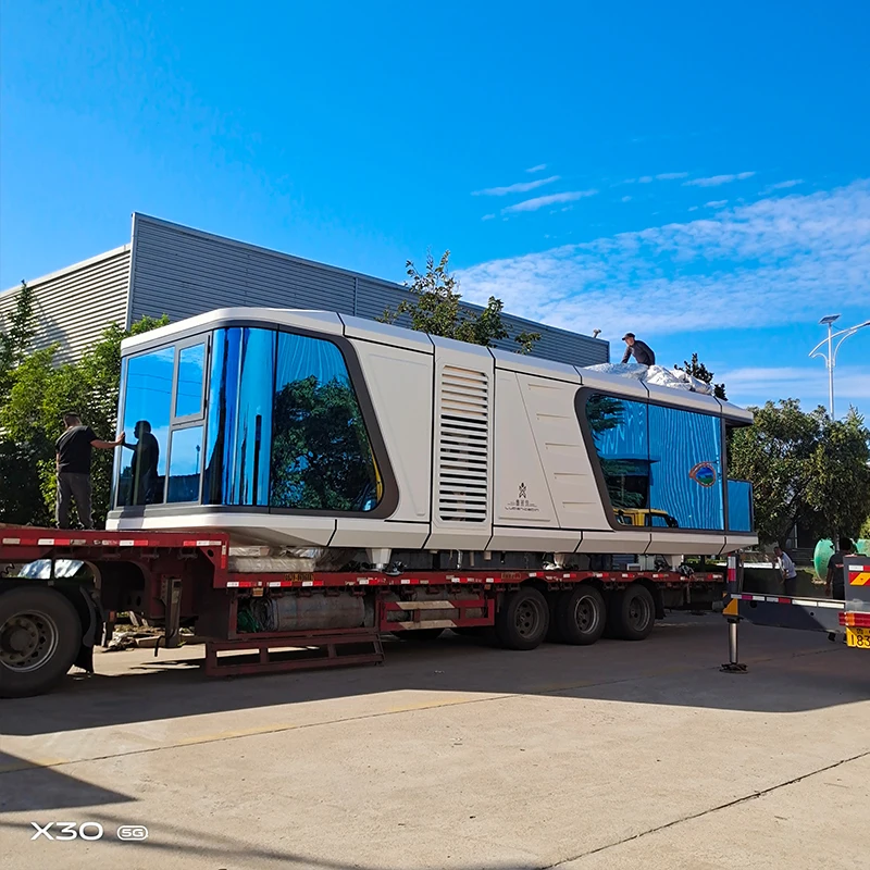 luban cabin house container homes 40ft luxury space capsule house camping hotel cabin for sale