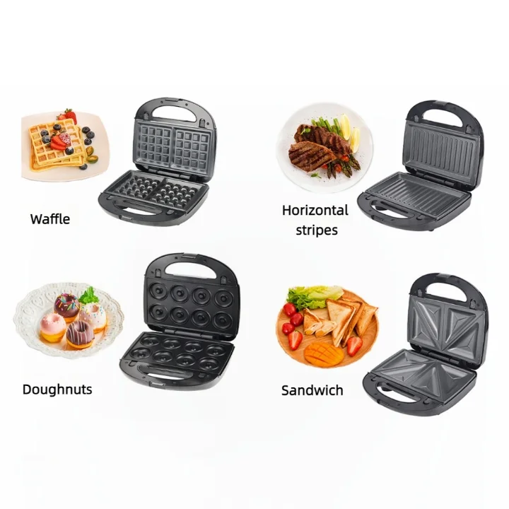 Y412-2 High Quality Breakfast Sandwich Maker Donut Machine Electric Waffles Machine For Home Waffle Maker with Factory Price