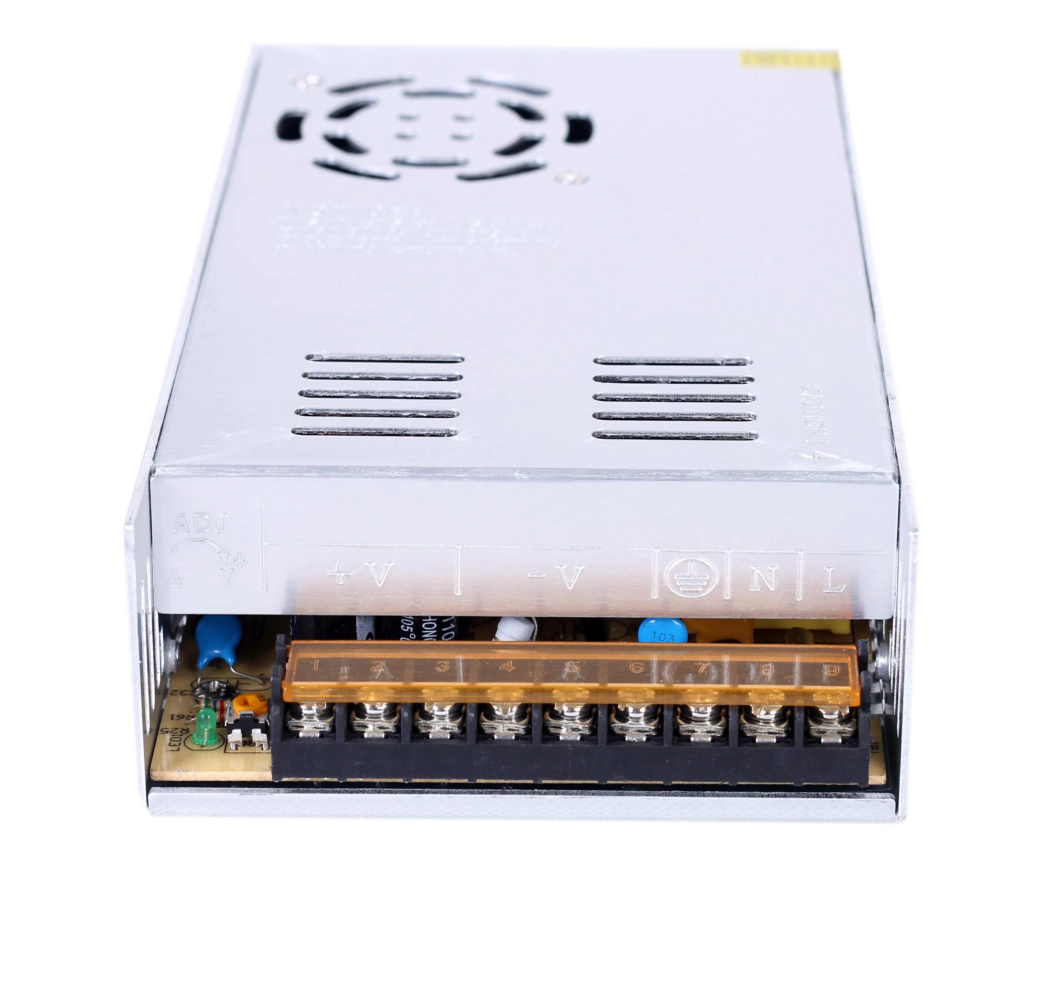 Alu Housing DC24V Square 400W Power Supply IP20 100% Full Power Output 400W LED Driver