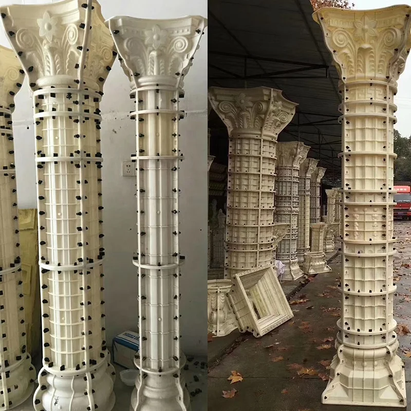 Adjustable Concrete Column Mold ABS Plastic Concrete Columns Mold Multi-sizes 20-50cm Concrete Molds to Make Concrete Pillar