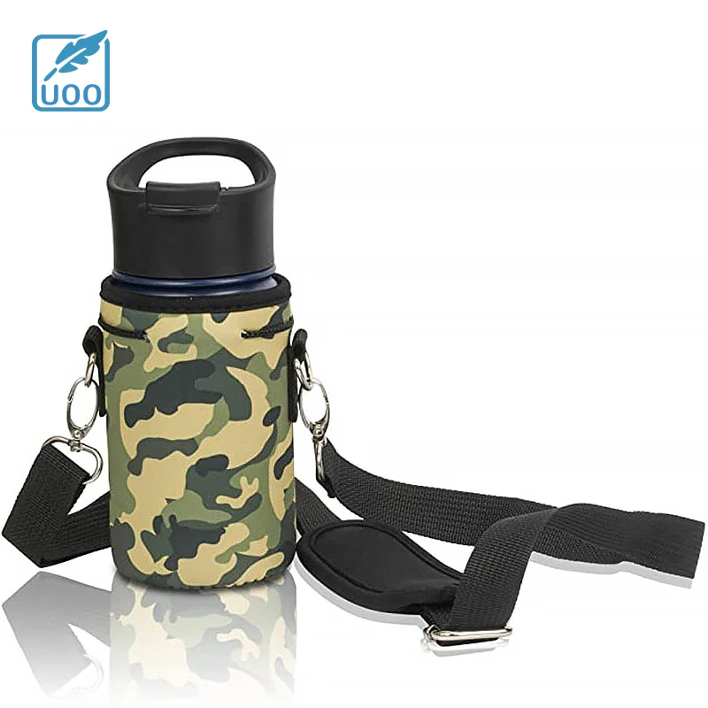 UOO OEM Recycled Neoprene Available Custom Gallon Bottle Holder Neoprene Water Bottle Holder with Strap