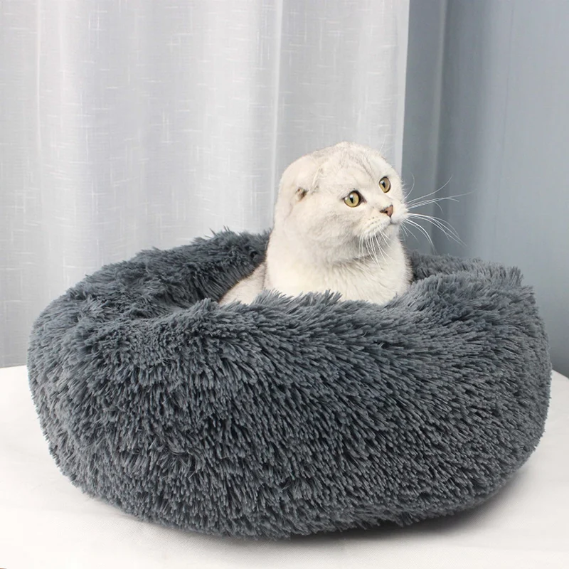 Wholesale Fluffy Luxury Pet Beds Anti-Anxiety Washable Dog Sofa Bed Calming Dogs Bed for Small Big Dogs