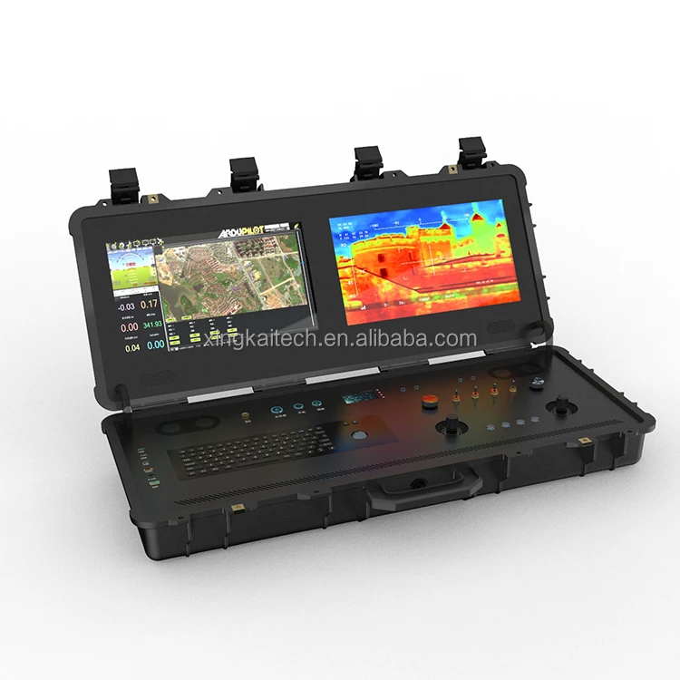Dual Screen Drone Ground Control Station for UAV Drone Agricultural Spray UAV Industrial Ground Control System Drone Accessories