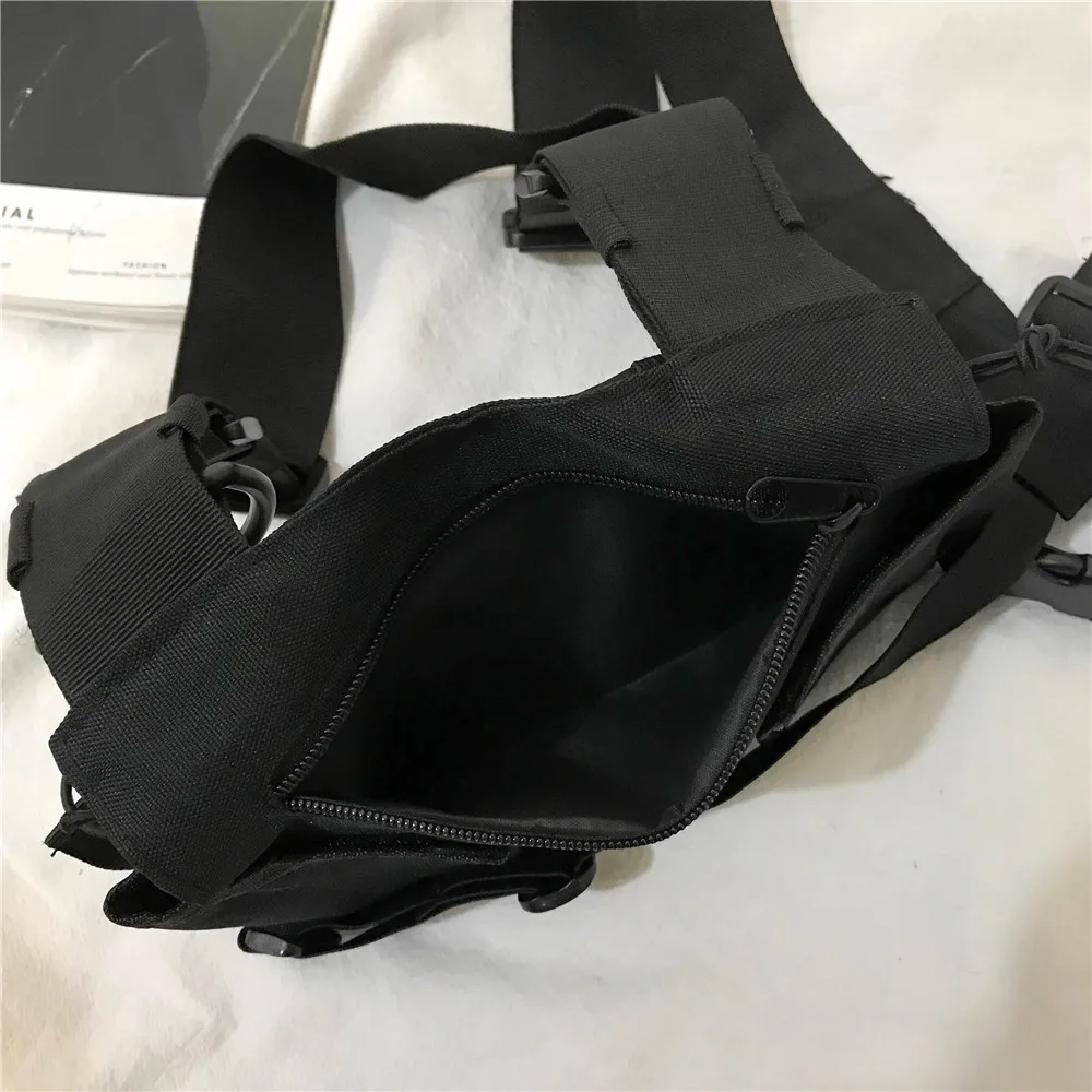 Chest Outdoor Tactical Vest Radio Harness Holster Rig Front Pack Pouch Molle Combat Men Chest Rig Bags