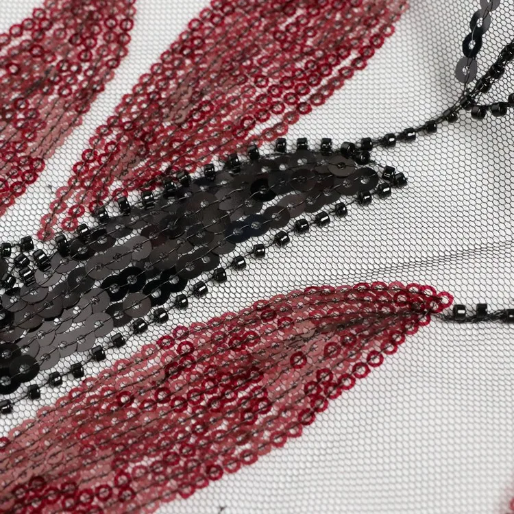 Wedding Luxury Lace Sequin Heavy Beaded White Net Embroidered Couture Dress Lixury Crystal Fabrics