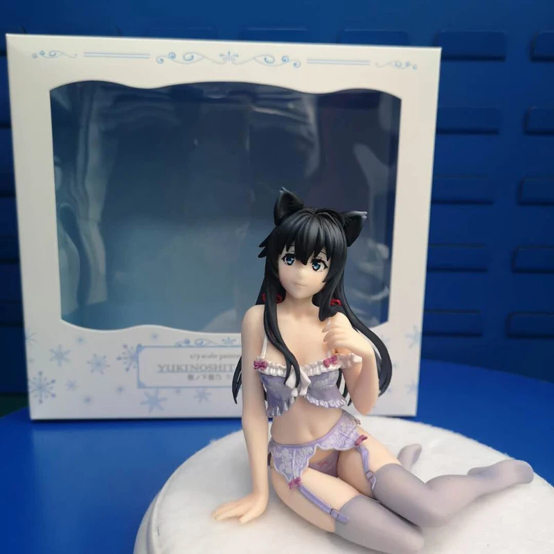 High Quality 15cm anime Sitting position Underwear Ver Sexy girl anime figures Yukinoshita Yukino My Teen Romantic Comedy