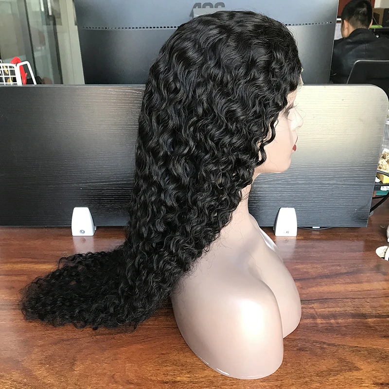 
Cheap brazilian 150% 13*4 lace front real hair wig, pre plucked frontal water wave wig,100 human wigs virgin hair lace front 