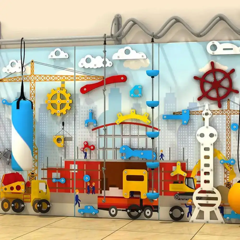 Multifunctional Indoor Outdoor Climbing Kids playground equipment children indoor playground climbing wall for sales