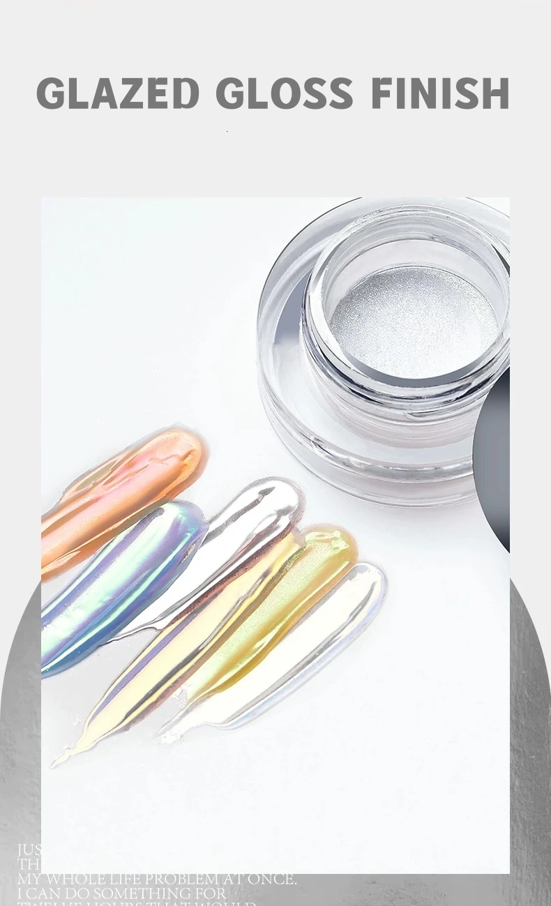 MyBeautyNails голографическая цветная хромированная Русалка для протирания пыли перламутровые зеркальные пигментные белые жемчужные хромированные ногти