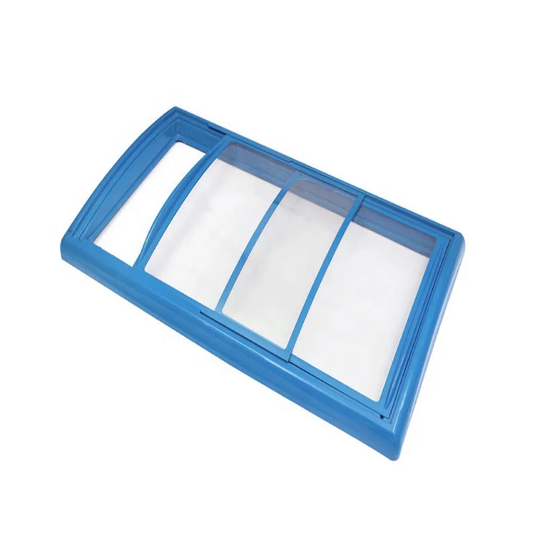 
Overall injection curved Low-e tempered glass door for chest freezer 
