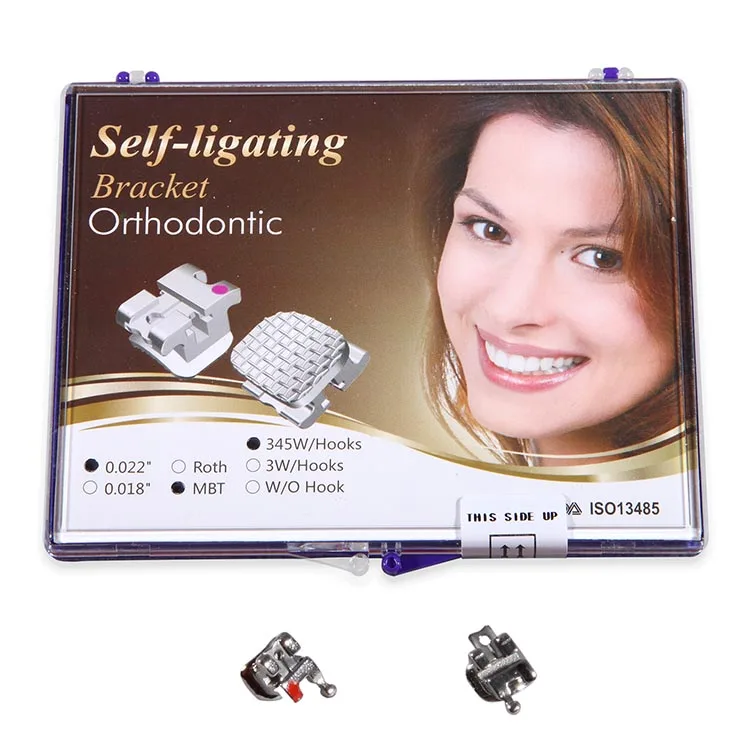 Yahong ortho mini roth self ligating brackets dental braces 345 with hook