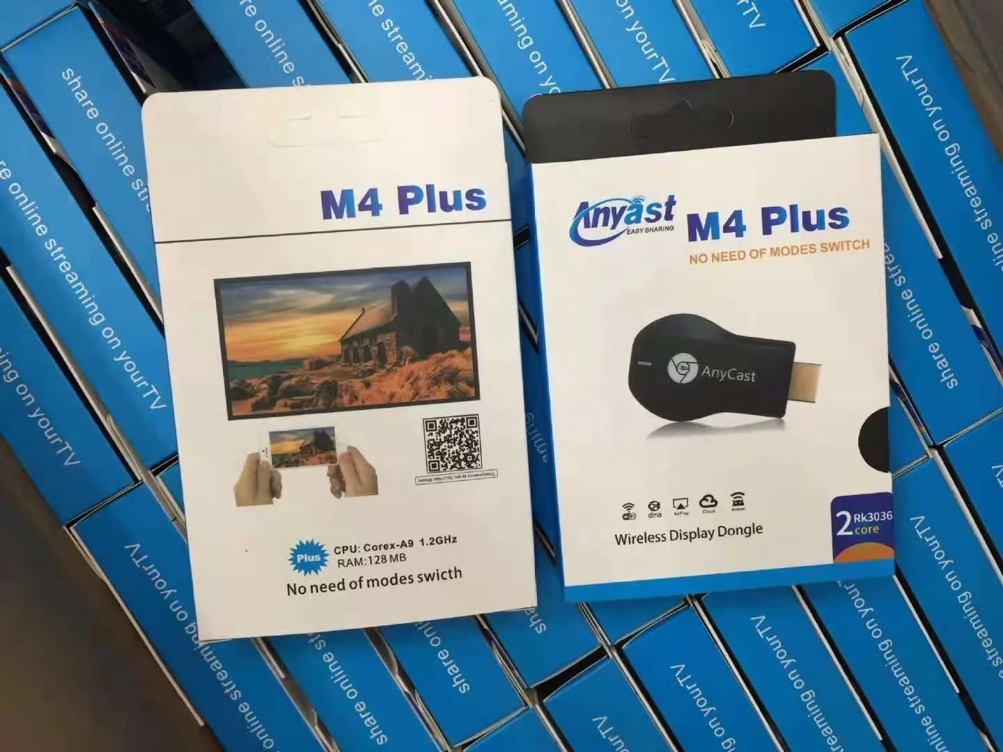 Лидер продаж 2021 Amazon беспроводной Wi-Fi дисплей 2 4 ГГц ТВ-адаптер на базе android Anycast M4 plus приемник miracast