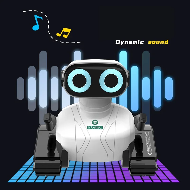 Unisex Smart Robot Model Gifts for Kids Dance 2.4G R/C 4 Channel Remote Control Cute Robot Toys With Sound And Lights