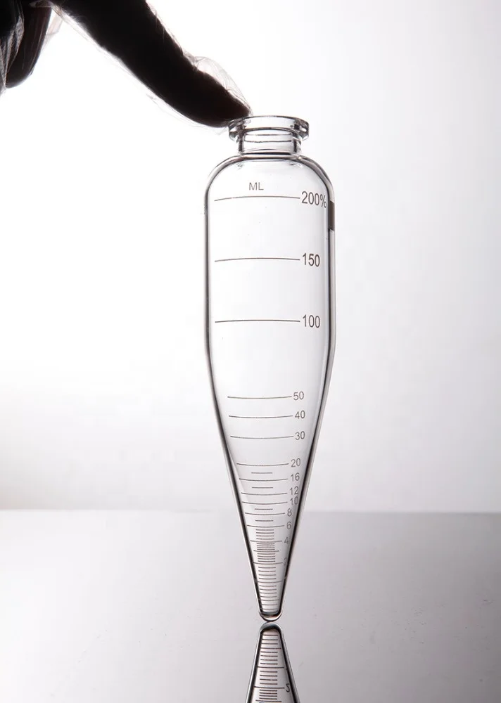 Lab Glass Conical Centrifuge Tube 15ml with Graduation
