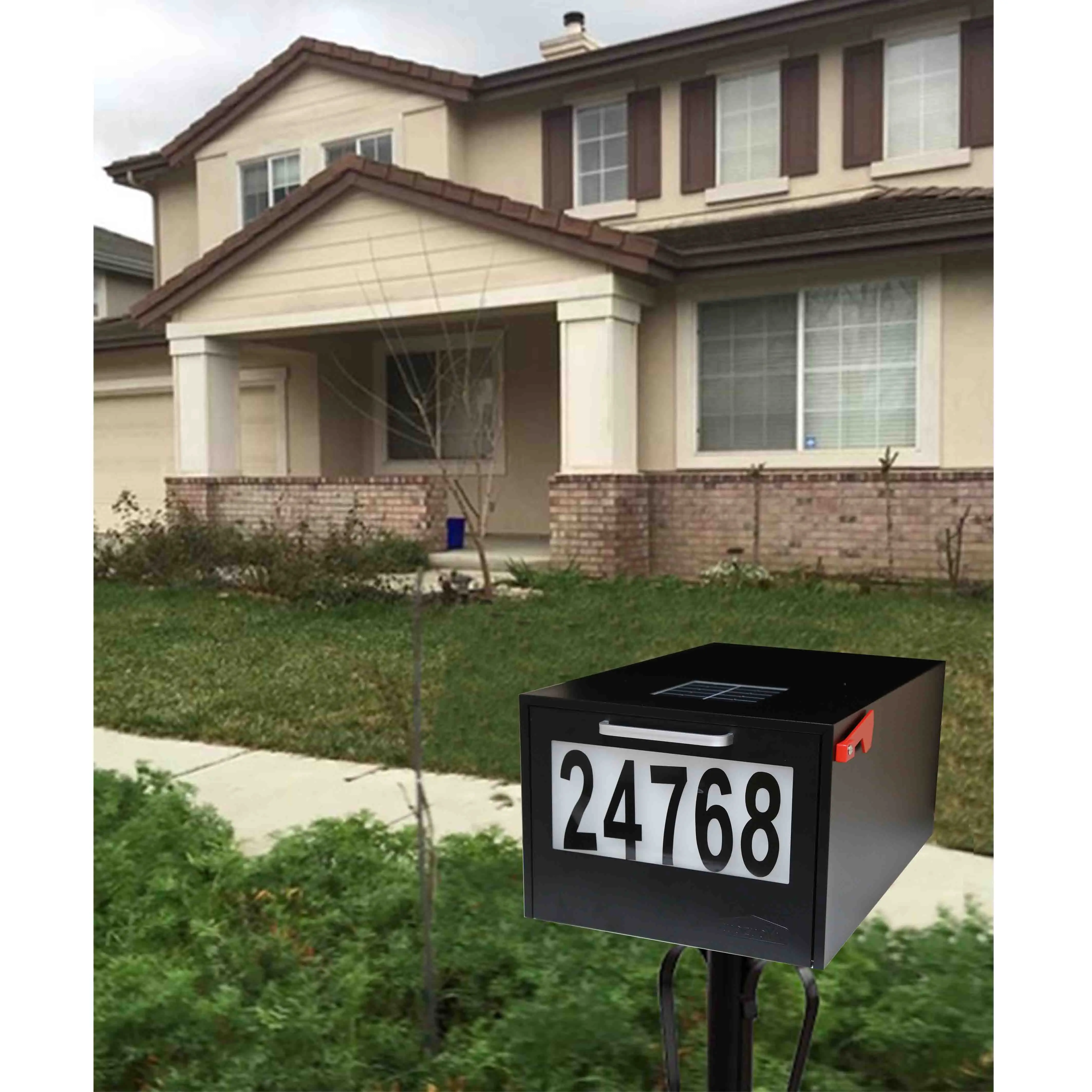 Parcel Drop Box for Package Mail Box Metal Outdoor with Pedestal for Sale Post Mount Mailbox