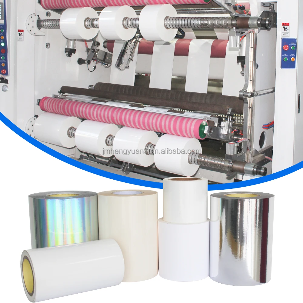 High Gloss BOPP White/Sliver/Clear Jumbo Label Material Polypropylene Sticker PP Label Stock Jumbo Roll PP Jumbo Label