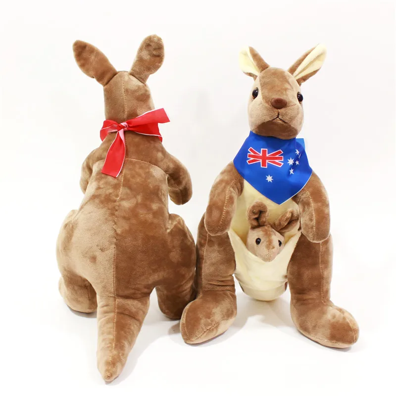 Customized Cute Kangaroo Stuffed Animal With Baby Plush Toys for Kids Birthday Gifts Toy