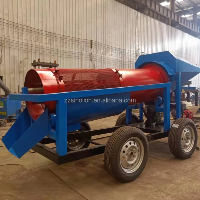 Small mobile trommel screen gold trommel screen gold washing and processing plant