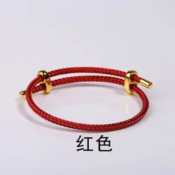 Adjustable Wire Rope Bracelet Number 8 Buckle Bracelet Golden Lucky DIY Bracelet