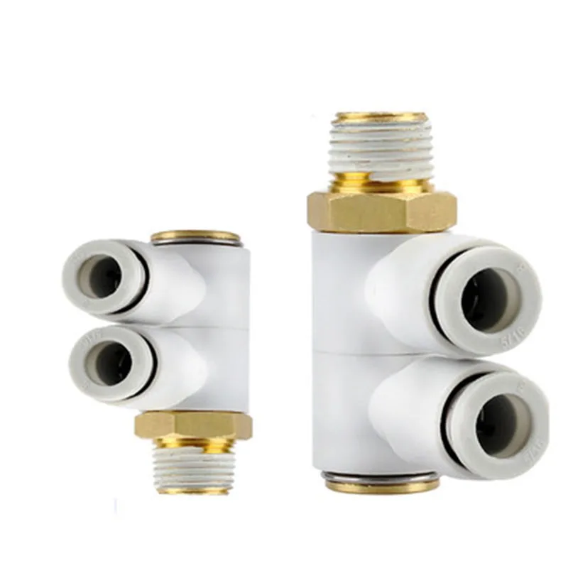 SMC original Genuine authentic Double Universal Male Elbow tube connector  KQ2VD08-01AS