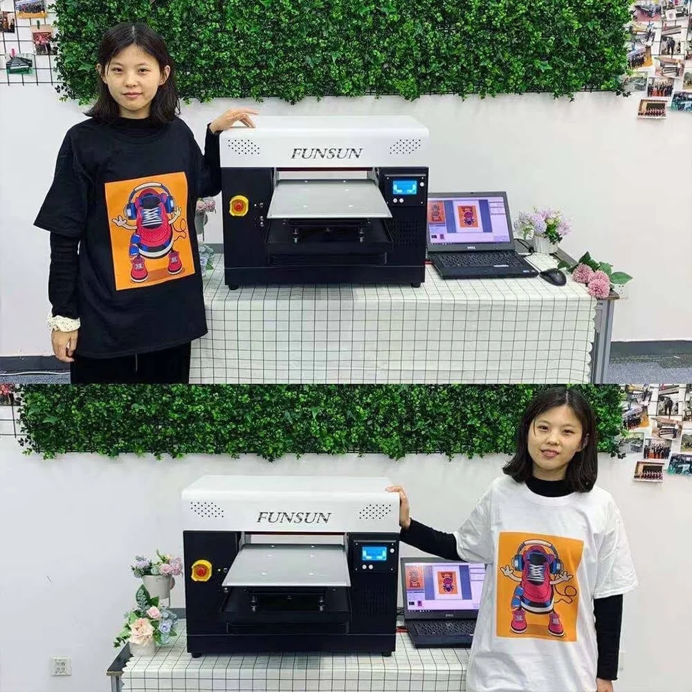 
FUNSUN Advanced A3 DTG printer digital direct to textile printer t-shirt silk wool cotton cloth fabric garment printing machine 