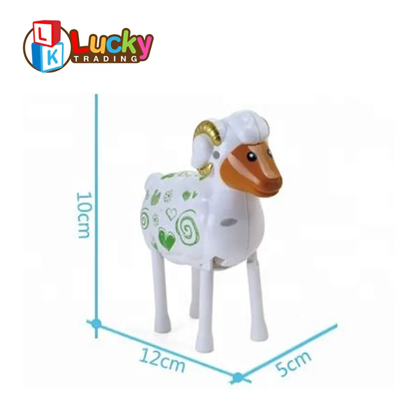 wholesale toys china plastic wind up sheep toy clockwork spring of classic