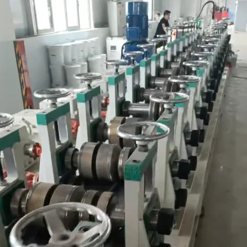 Pallet Rack Step Beams L Tube Step Beam rolling forming machine Warehouse Pallet Shelving Racking P shape Roll Forming Line