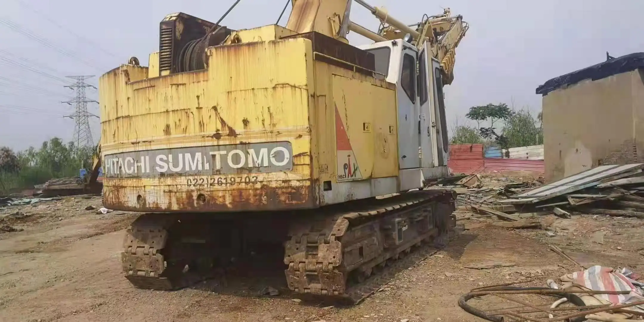 PILE DRIVER USED CONDITION SUMITOMO sd-205 sd-207 TH55 KH1000 KE1500 KE1200 ROTARY DRILLING RIG HITACHI TH55
