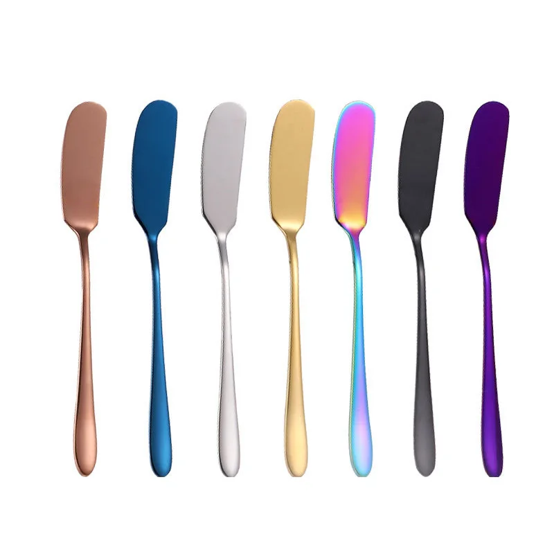 Amazon hot sale Kitchen Accessories 304 stainless steel Cheese Butter Knife Jam Cream Butter Spreader