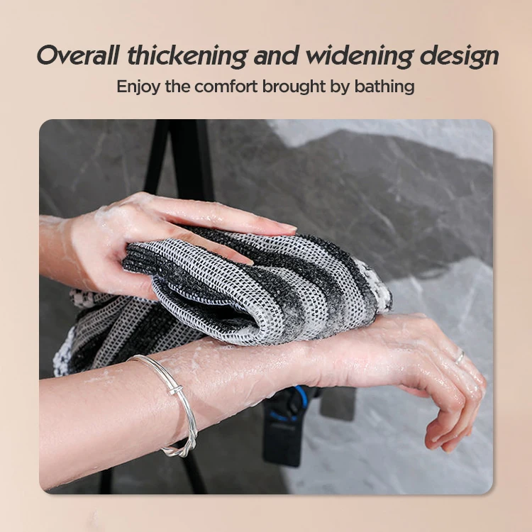 Sauna Bath Exfoliating Cloth Nylon Beauty Skin Cloth Body Scrub Exfoliating Shower Towel