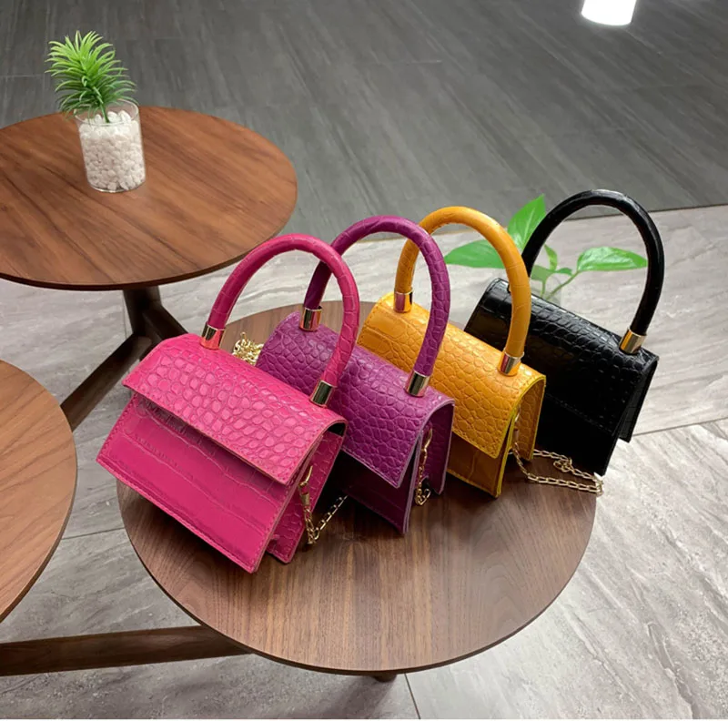New mini bag women 2020 new Korean portable versatile Shoulder Bag Fashion alligator pattern kids handbag mini