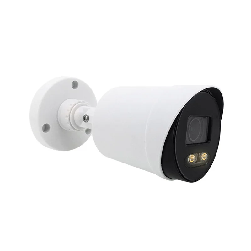 2MP 5MP outdoor waterproof CCTV TVI AHD coaxial audio camera full color night vision HD camera with warm light
