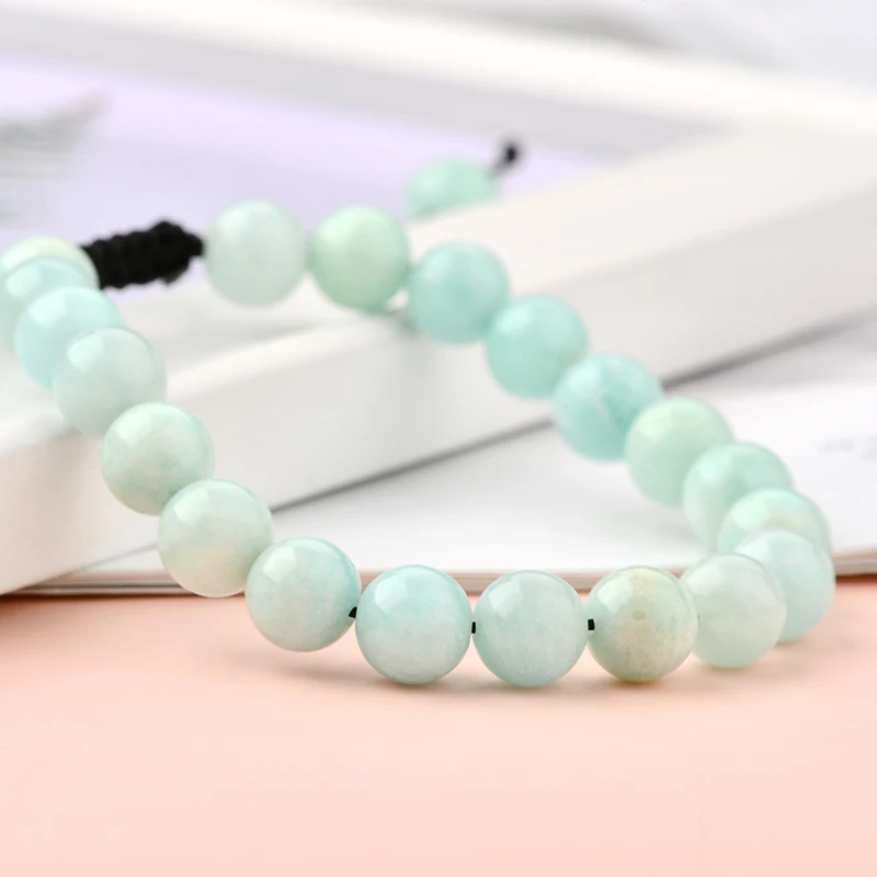 Custom woven bracelets Natural Stone 7 Chakra Energy Gemstone Handmade Bead Woven Friendship Macrame Bracelet