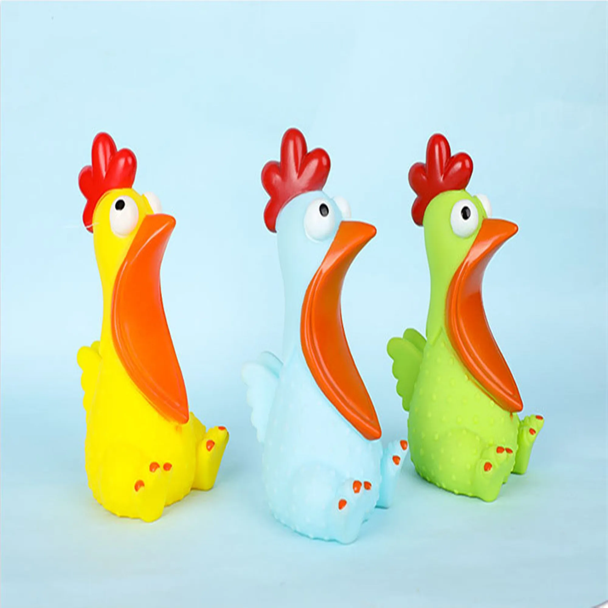 Wholesale Rubber Screaming chicken Pet Dog Toy IQ Training Interactive Venting Shrilling chicken Chew Toys