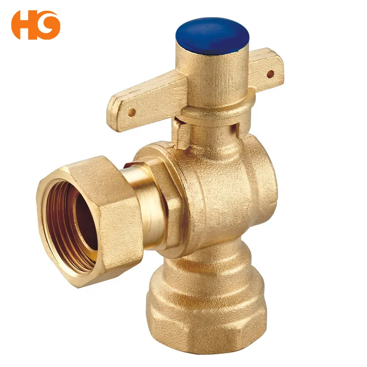 
Wholesale factory price brass water meter valve with brass handle from Yuhuan Taizhou 
