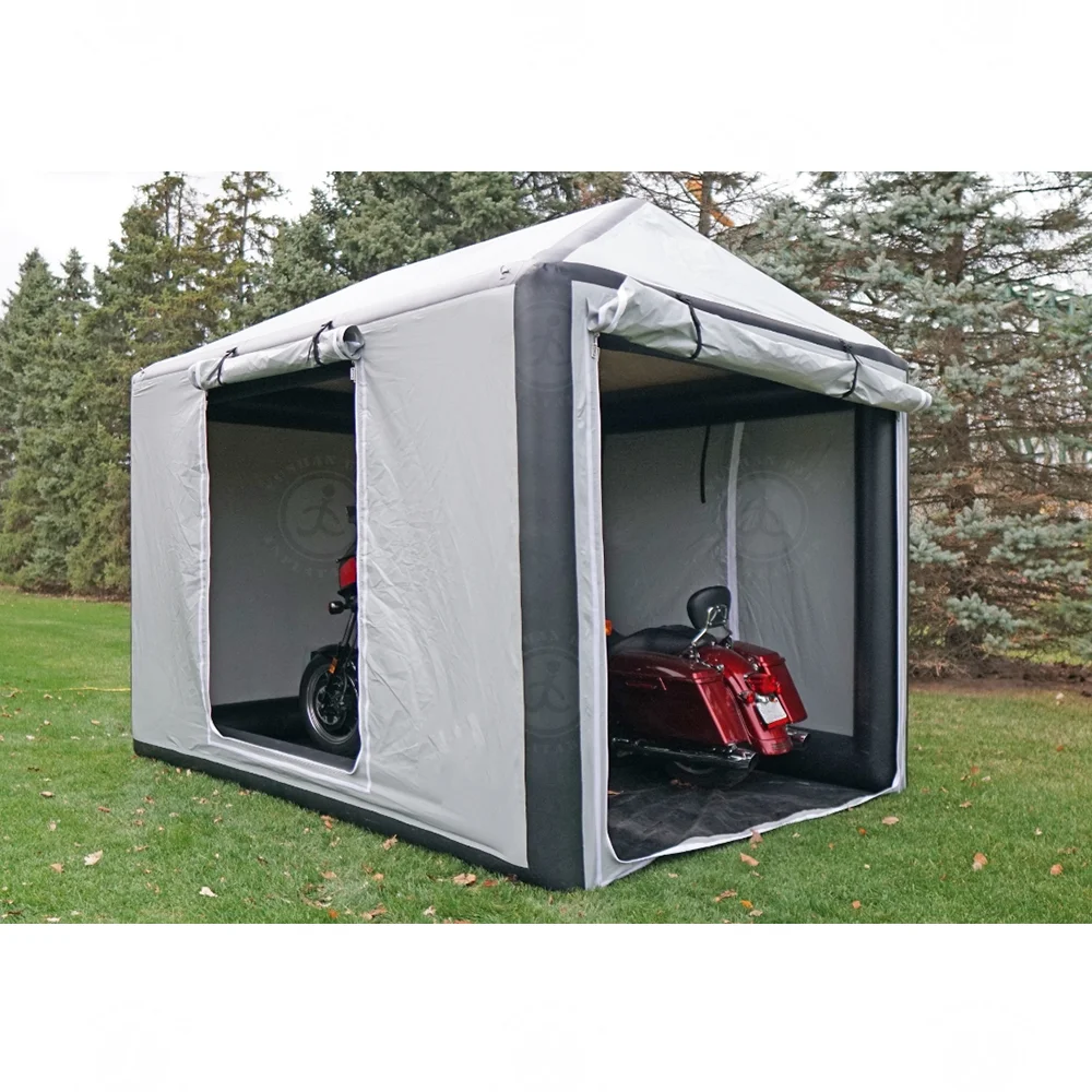Outdoor Inflatable Protecting Tent for MotorBike Waterproof Cover Motorcycle Parking Tent Cover Shelter Storage Garage