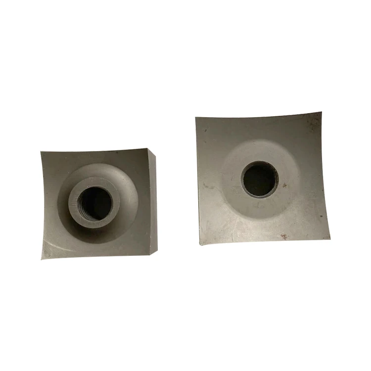 Customized Plastic Recycling Single Shaft Shredder Blade Thread Hole Shredder Knife