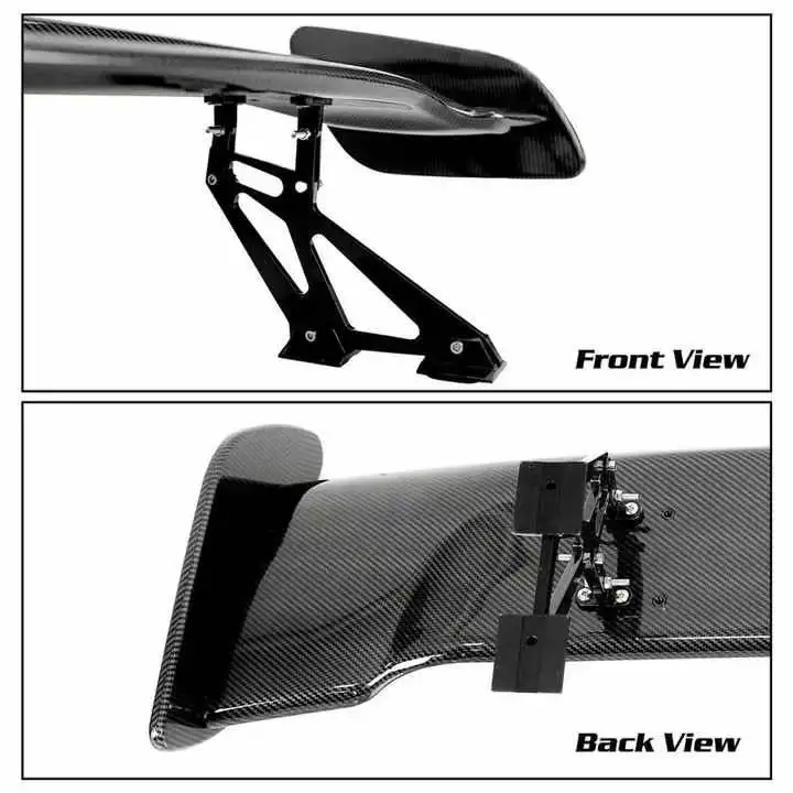 car Universal Adjustable Rear Trunk Spoiler Racing Wing Carbon Fiber GT-Style Automobile modified Tail Wing trim kit