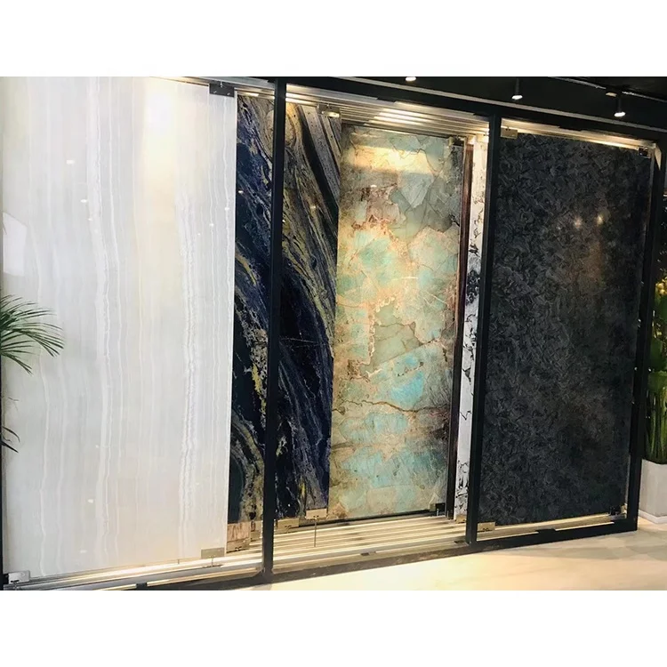 New design polished translucent lighted thin onyx flexible stone veneer sheet for wall