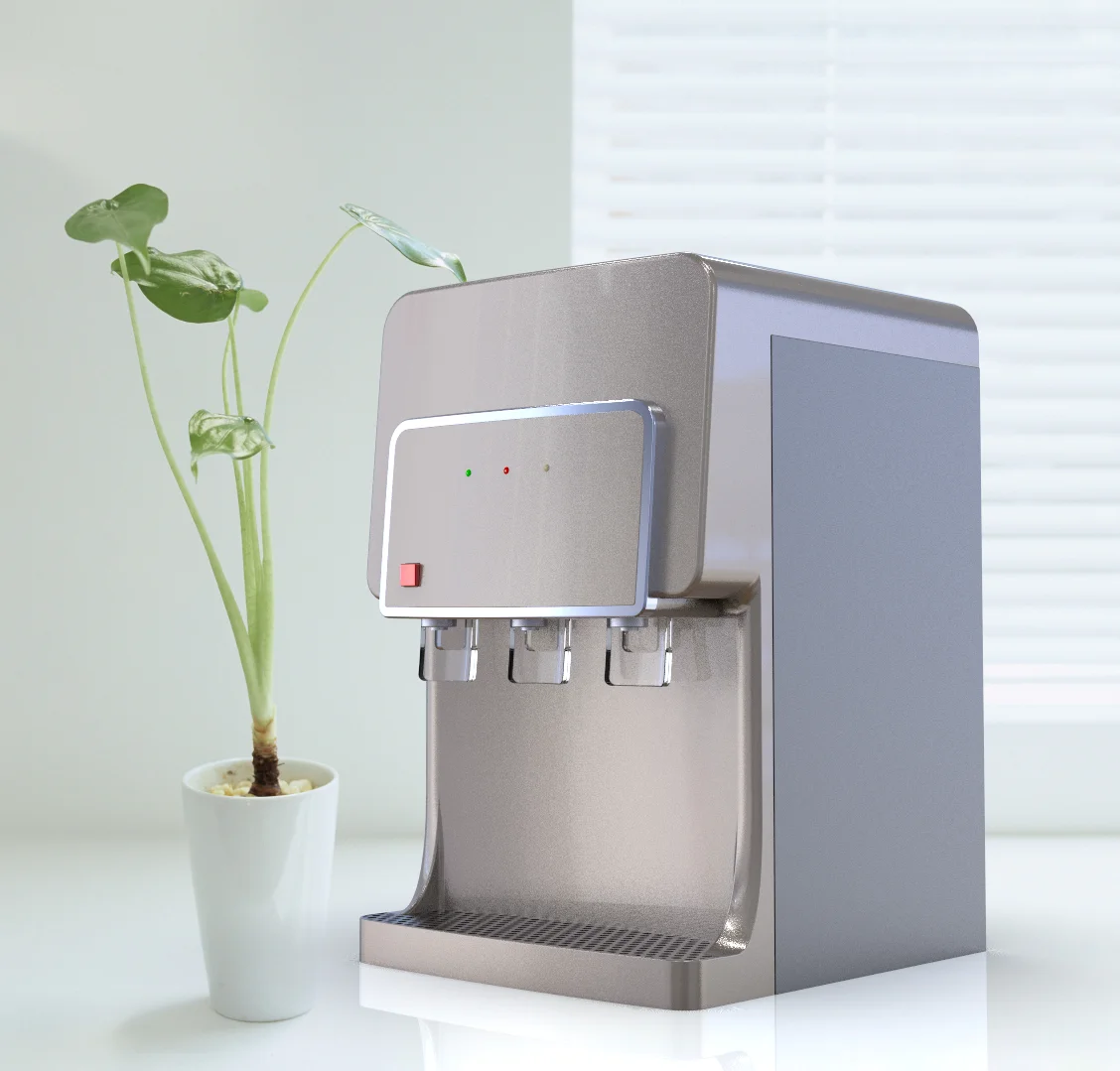 Desktop Pipeline Table Top Countertop Alkaline Mineral Uf Water Purifier Hot And Cold Water Dispenser