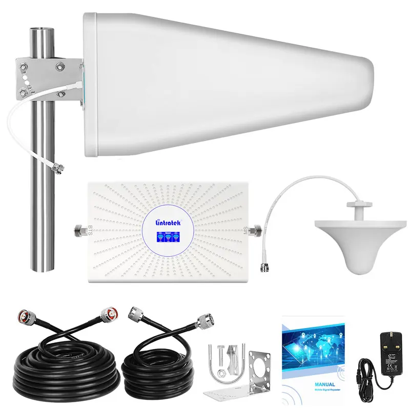 Lintratek 850 900 1800 МГц GSM DCS трехдиапазонный сетевой усилитель ретранслятора UMTS мобильный 4g