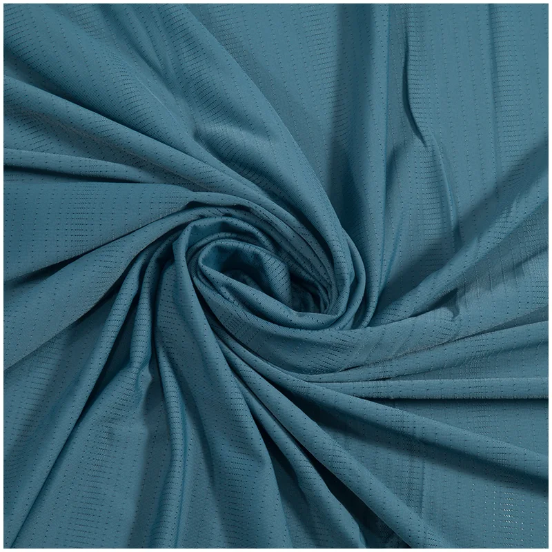 Moisture Wicking Recycled Nylon Spandex Stretch Polyamide Athletic Jersey Tshirts Sportswear Tops Dry Fit Mesh Activewear Fabric