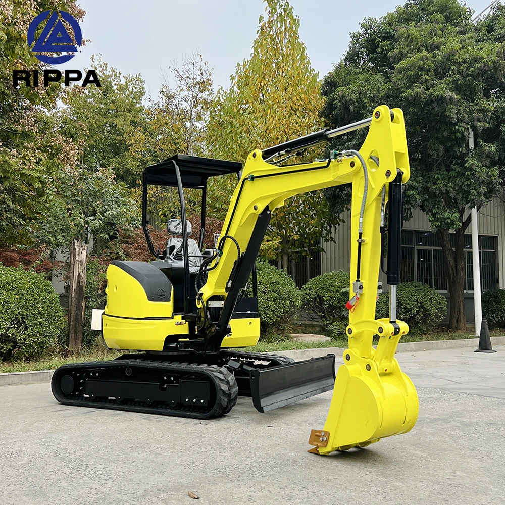 Rippa Mini Excavator Manufacturer Earth-moving Machinery 1 2 1.5 3 Ton Small Micro Mini excavator Digger