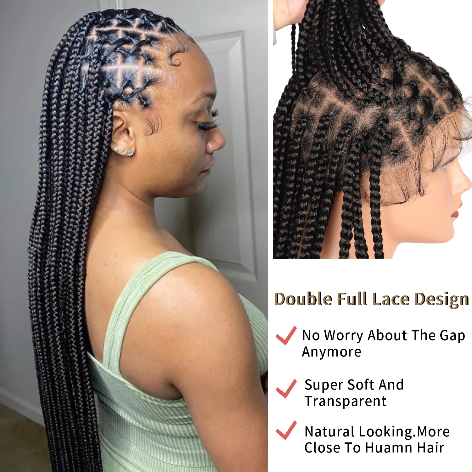 Оптовая продажа прозрачные синтетические плетеные парики из человеческих волос Hd 360 для черных женщин